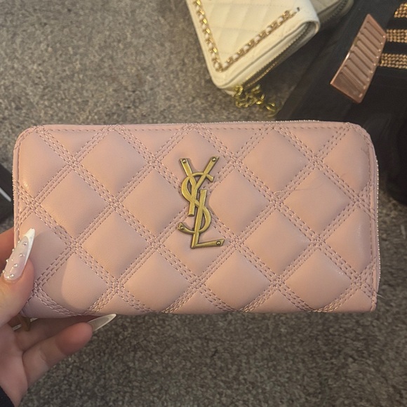 YSL PINK WALLET - Picture 1 of 4
